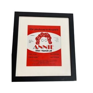 Framed Annie The Musical Playhouse in the Park 2003 Theater Poster Program Wall